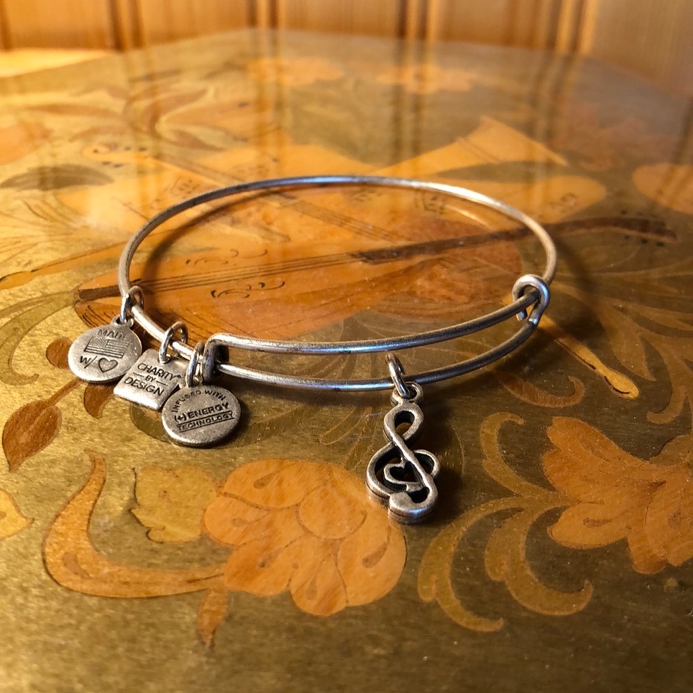 Alex and Ani Treble Clef Bangle